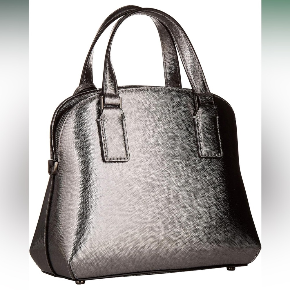 Kate Spade Dark Silver Saffiano Leather Mini Bag - Picture 2 of 6